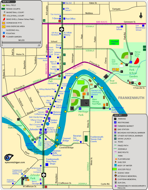 Downtown Frankenmuth Map