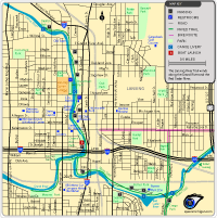 Lansing River Trail - Downtown Section Map - small map