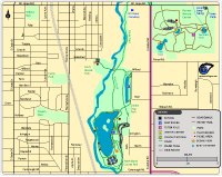 Southern Lansing Parks Map - small map