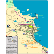 Wide View of Marquette Parks and Trails Map - small map