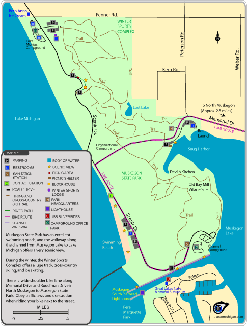 Muskegon State Park Map