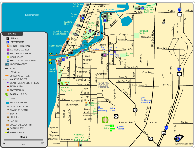 South Haven Area Map