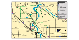 Download a map of the Cascade Pedestrian Pathways.
