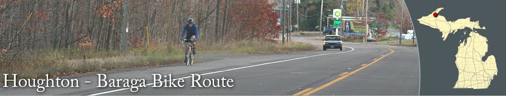 Houghton - Baraga Bike Route Map and Information
